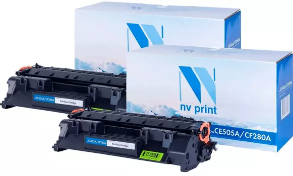 Картридж черный NVPrint NV-CE505A-SET2