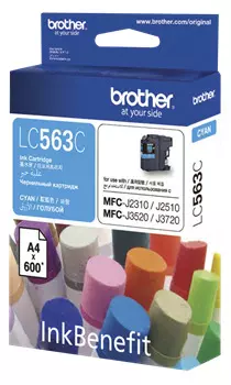 Картридж голубой Brother LC563C