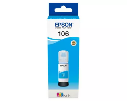 Картридж голубой Epson 106, C13T00R240