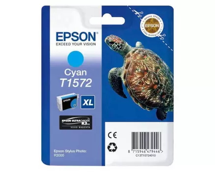 Картридж голубой Epson C13T15724010