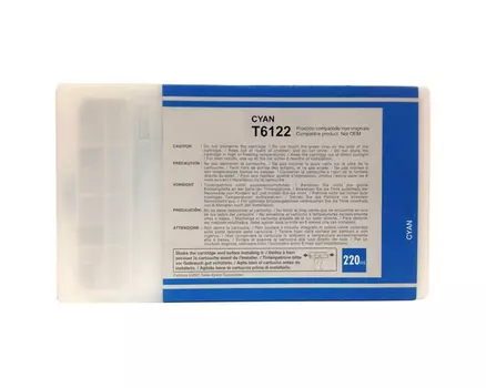 Картридж голубой Epson T6128, C13T612200