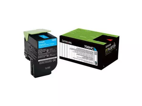 Картридж голубой Lexmark 70C8HCE