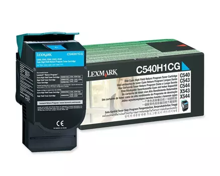 Картридж голубой Lexmark C540H1CG
