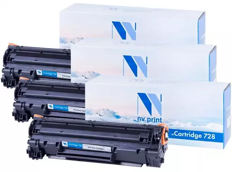 Картридж черный NVPrint NV-728-SET3