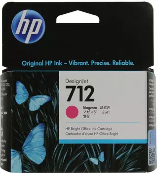 Картридж пурпурный HP Inc. 712, 3ED68A