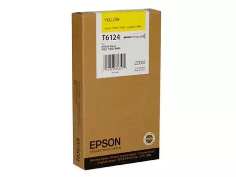Картридж желтый Epson T6128, C13T612400