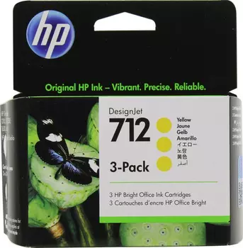 Картридж желтый HP Inc. 712, 3ED69A