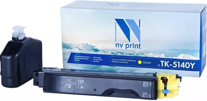 Картридж желтый NVPrint Kyocera, NV-TK5140Y