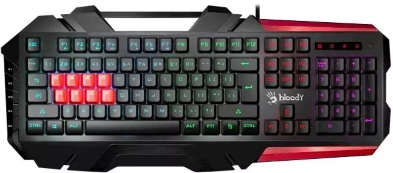 Клавиатура A4tech Bloody B3590R (BLACK+RED), цвет черный
