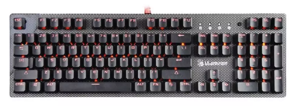 Клавиатура A4Tech Bloody B800 механическая серый/черный USB for gamer LED (B800 (NETBEE))