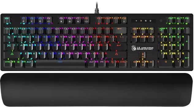 Клавиатура A4tech Bloody B825R (RED SWITCHES), цвет черный