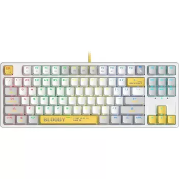Клавиатура A4tech Bloody S87 Energy S87 USB ENERGY WHITE, цвет белый