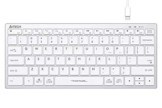 Клавиатура A4tech Fstyler FX51 WHITE, цвет белый