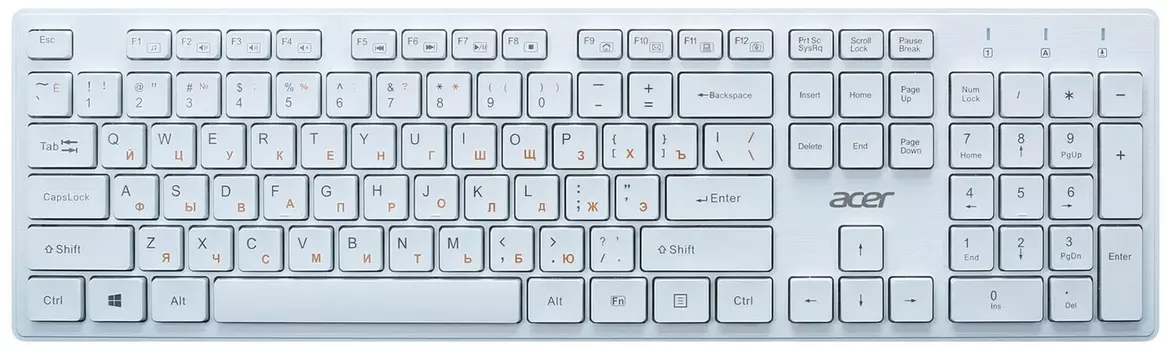 Клавиатура ACER OKW123 ZL.KBDEE.00D, цвет белый