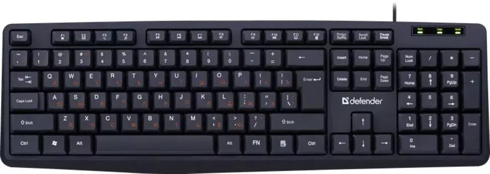 Клавиатура Defender Concept HB-164 45164, цвет черный