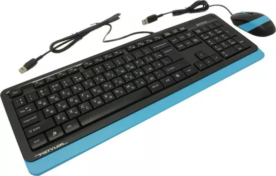 Клавиатура+мышь A4tech Fstyler F1010 F1010 ORANGE, цвет черный