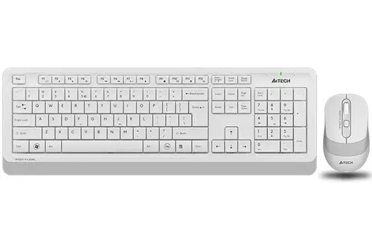 Клавиатура+мышь A4tech Клавиатура + мышь Fstyler FG1010 FG1010 WHITE, цвет белый