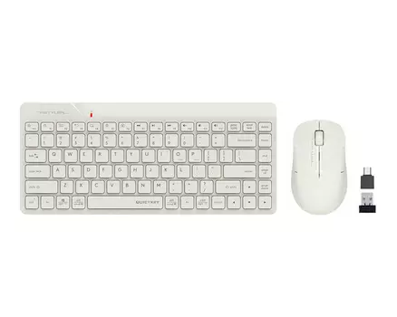 Клавиатура+мышь A4tech Клавиатура + мышь Fstyler FG2200 Air FG2200 AIR BEIGE, цвет бежевый EN keyboard
