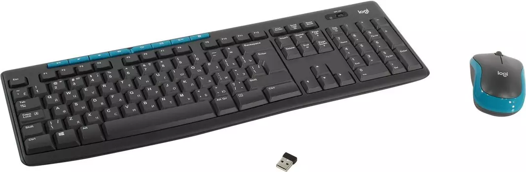 Клавиатура+мышь Logitech Комплект клавиатура + мышь MK275 920-007721 / 920-008535, цвет черный