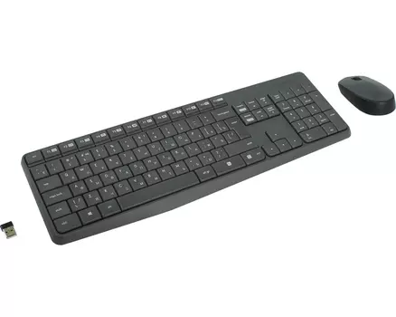 Клавиатура+мышь Logitech MK235 920-007948, цвет черный