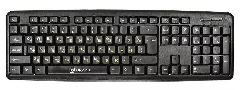 Клавиатура Oklick KeyBoard 130M 337077, цвет черный