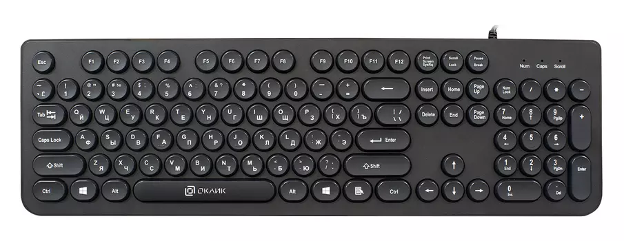 Клавиатура Oklick KeyBoard 400MR 1070512, цвет черный