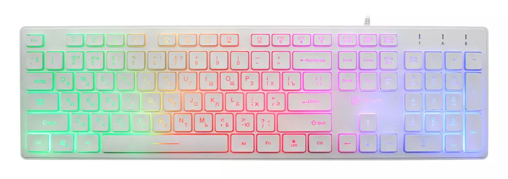 Клавиатура Oklick KeyBoard 550ML 1061618, цвет белый