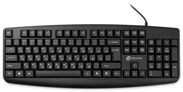 Клавиатура Oklick KeyBoard 105M 1678092, цвет черный