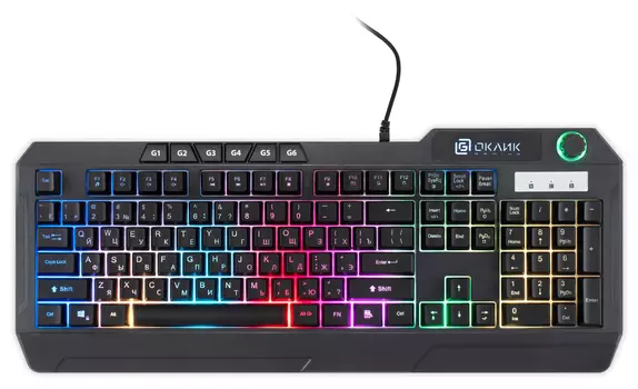 Клавиатура Oklick USB 715G 1680657, цвет черный