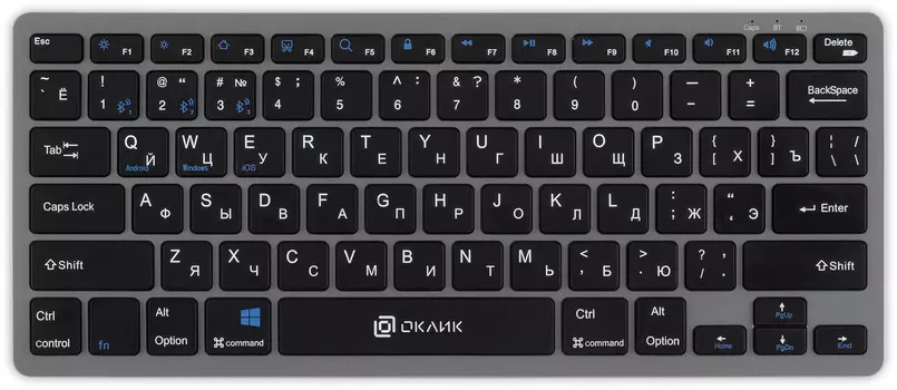 Клавиатура Oklick USB 835S 1696467, цвет серый