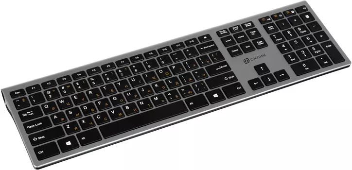 Клавиатура Oklick USB 890S 1784239, цвет серый