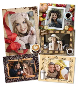 Кофейные рамки 100 рамок для фотографий