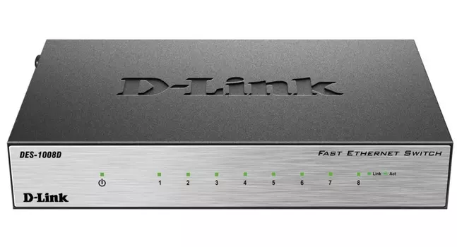 Коммутатор D-LINK DES-1008D
