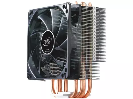 Кулер Deepcool GAMMAXX 400 EX RTL {12} (727057) (Height 157.5mm, 6mm x 4pcs, Fan 120mm x 2, 500~1500RPM 10%, < 27,6 dB(A), 4-pin PWM, TDP 180W, Al+Cu