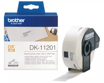 Лента белый Brother DK11201