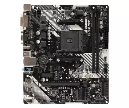 Материнская плата ASRock AM4 AMD X370 X370M-HDV R4.0