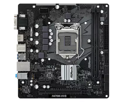 Материнская плата ASRock LGA 1200 Intel H470 H470M-HVS