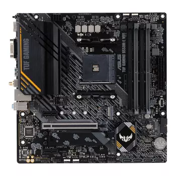 Материнская плата Asus TUF GAMING B550M-E WIFI Soc-AM4 AMD B550 4xDDR4 mATX AC`97 8ch(7.1) GbLAN RAID+VGA+HDMI+DP