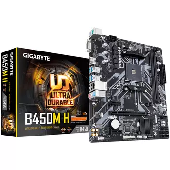 Материнская плата Gigabyte AM4 AMD B450 B450M