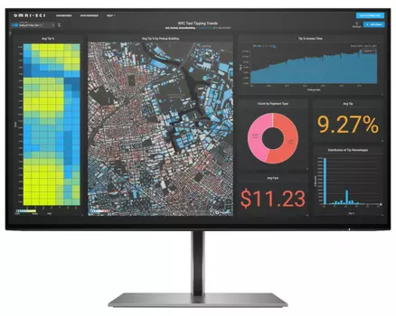 Монитор HP Z24f 23.8-inch темно-серый