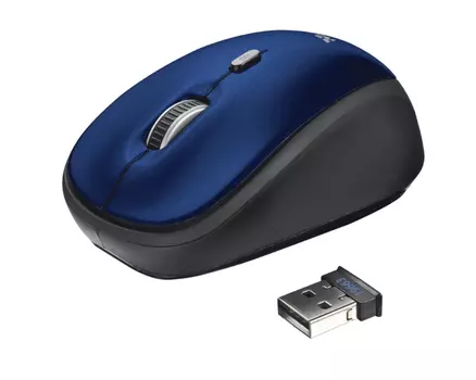 Мышь Trust Мышь YVI WIRELESS 19663_T, цвет синий