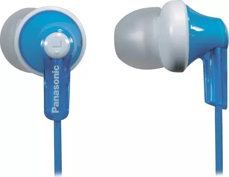 Наушники Panasonic RP-HJE118GU, цвет белый/голубой