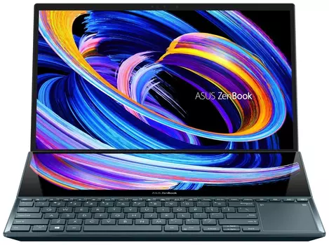 Ноутбук ASUS Zenbook Pro Duo 15 OLED UX582HS Intel Core i7-11800H (синий)