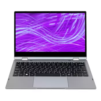 Ноутбук/ HIPER SLIM 360 13.3"(1920x1080 (матовый) IPS)/Touch/Intel Core i3 1215U(1.2Ghz)/16384Mb/512SSDGb/noDVD/Int:Intel UHD Graphics/Cam/WiFi/38WHr/war 1y/1.26kg/Silver/Win10Pro + 360, Metall Body, подстветка клав.