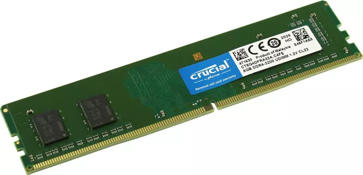 Оперативная память Crucial Desktop DDR4 3200МГц 8GB, CT8G4DFRA32A, RTL