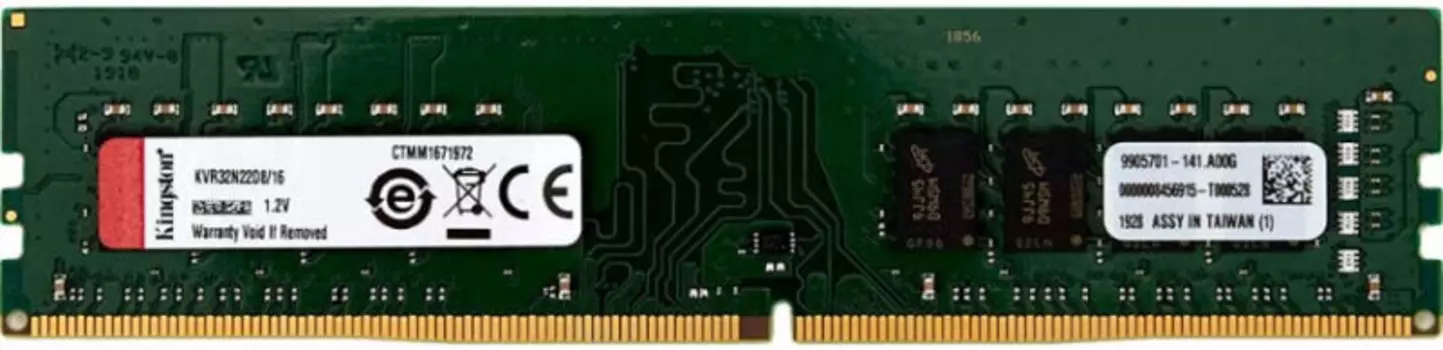 Оперативная память Kingston Desktop DDR4 3200МГц 32GB, KVR32N22D8/32