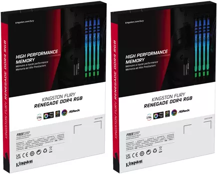 Оперативная память Kingston Desktop DDR4 3600МГц 64GB, KF436C16RB1AK4/64