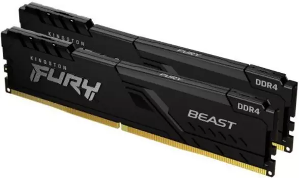 Оперативная память Kingston FURY Beast Black KF437C19BBK2/16
