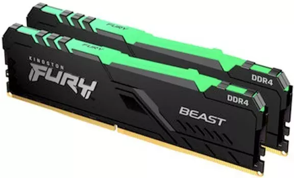 Оперативная память Kingston FURY Beast RGB KF436C17BBAK2/16