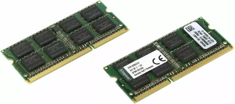 Оперативная память Kingston Laptop DDR3 1333МГц 16GB, KVR13S9K2/16